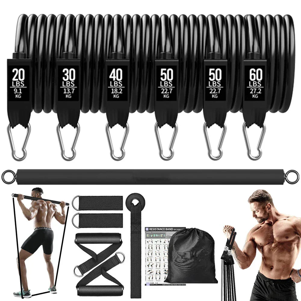 250lbs Resistance Bands Set with Accessories